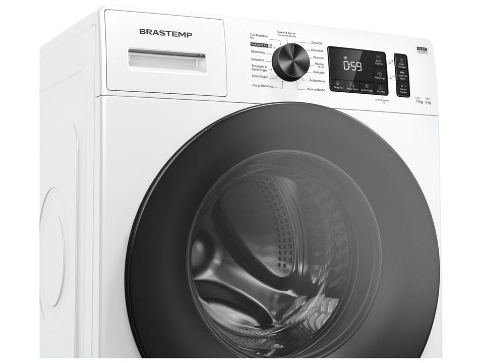 Lava e Seca Brastemp 11kg BNO11AB Inverter  Água Quente e Fria Branca - 7