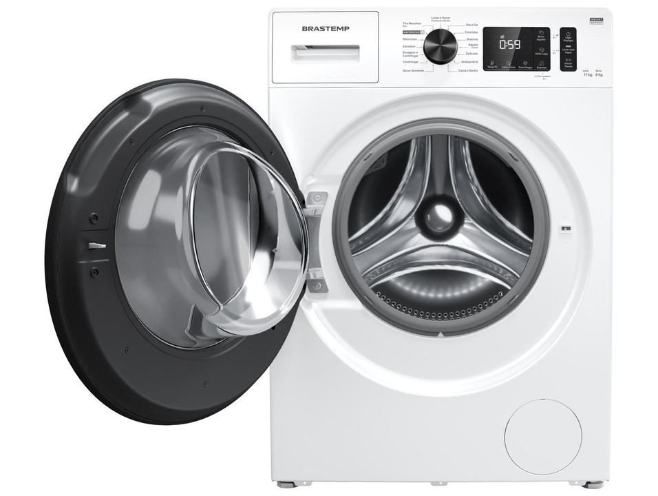 Lava e Seca Brastemp 11kg BNO11AB Inverter  Água Quente e Fria Branca - 6