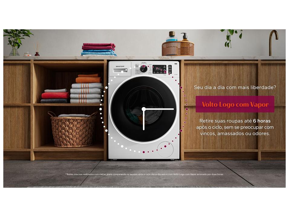 Lava e Seca Brastemp 11kg BNO11AB Inverter  Água Quente e Fria Branca - 12