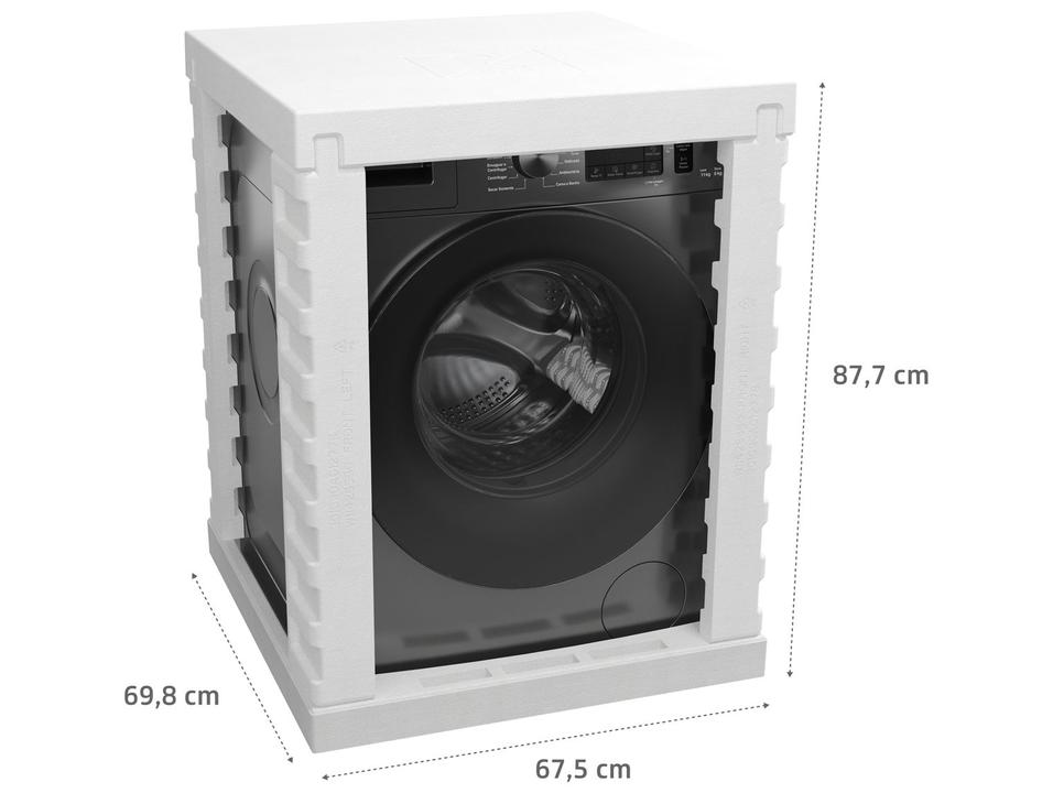 Lava e Seca Brastemp 11kg BNO11AS Inverter Água Quente e Fria Branca - 14