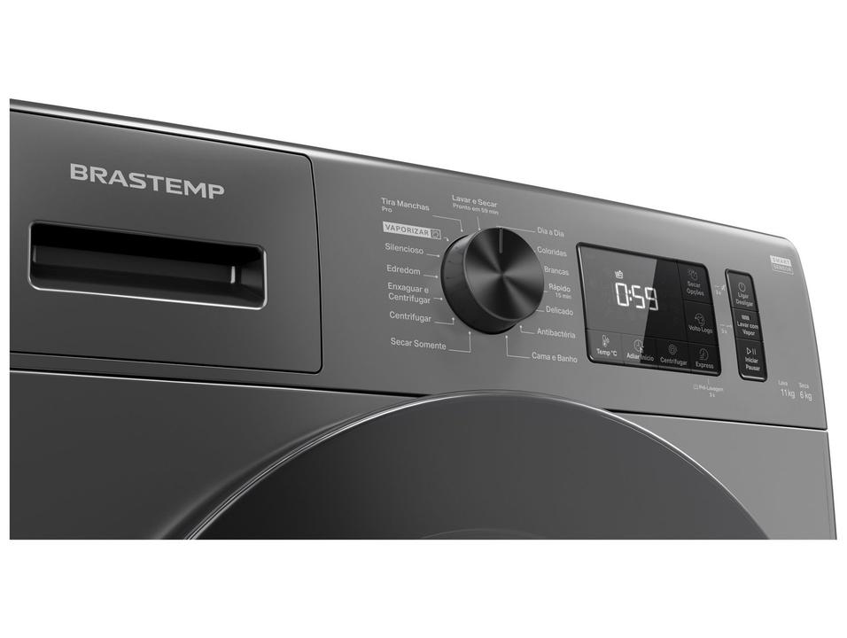 Lava e Seca Brastemp 11kg BNO11AS Inverter Água Quente e Fria Branca - 9