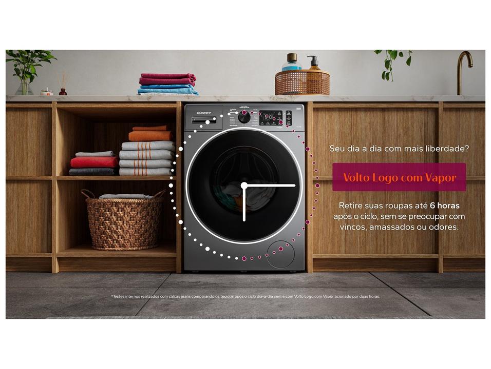 Lava e Seca Brastemp 11kg BNO11AS Inverter Água Quente e Fria Branca - 12