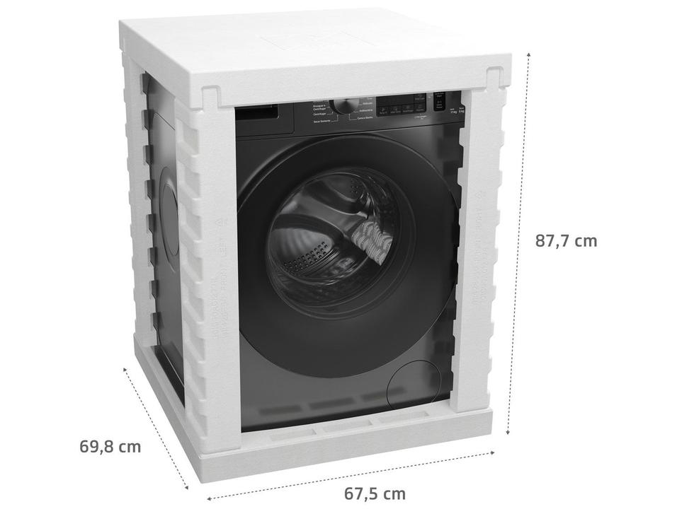 Lava e Seca Brastemp 11kg BNO11AS Inverter Água Quente e Fria Branca - 14
