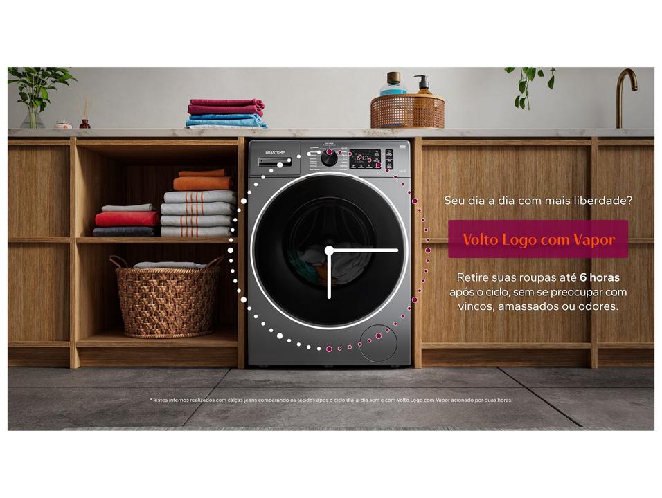 Lava e Seca Brastemp 11kg BNO11AS Inverter Água Quente e Fria Branca - 12