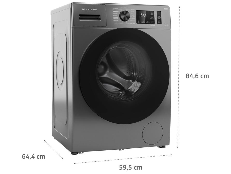 Lava e Seca Brastemp 11kg BNO11AS Inverter Água Quente e Fria Branca - 13