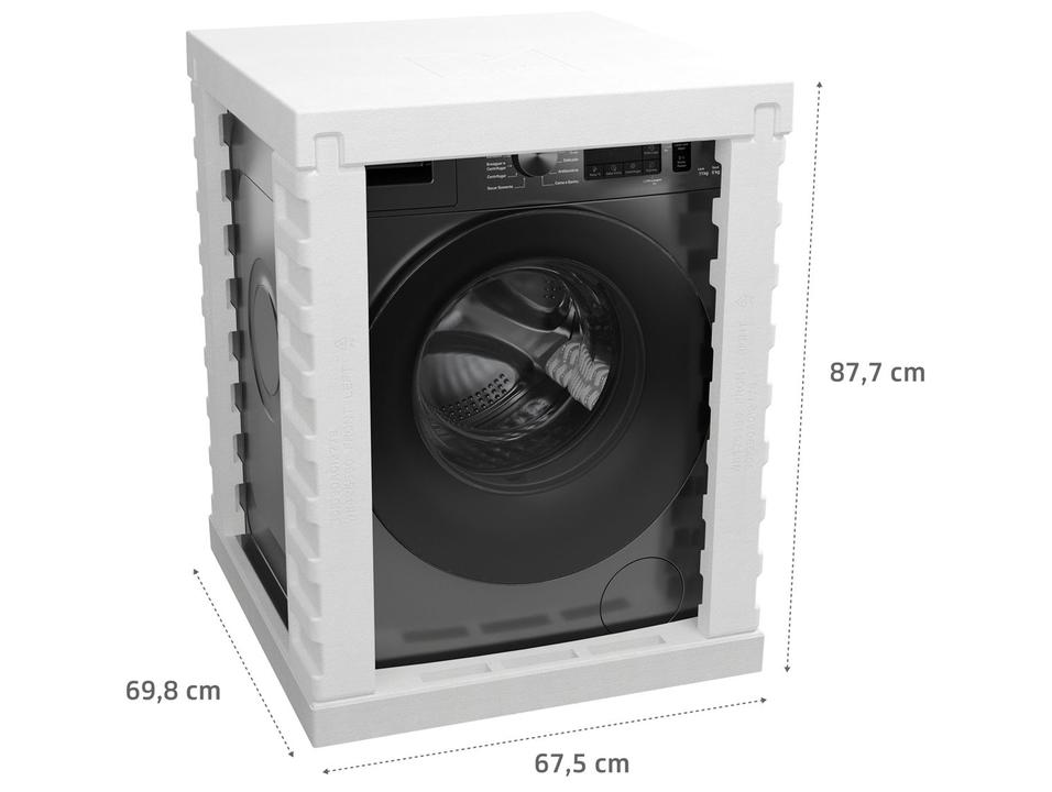 Lava e Seca Brastemp 11kg BNO11AS Inverter Água Quente e Fria Branca - 14