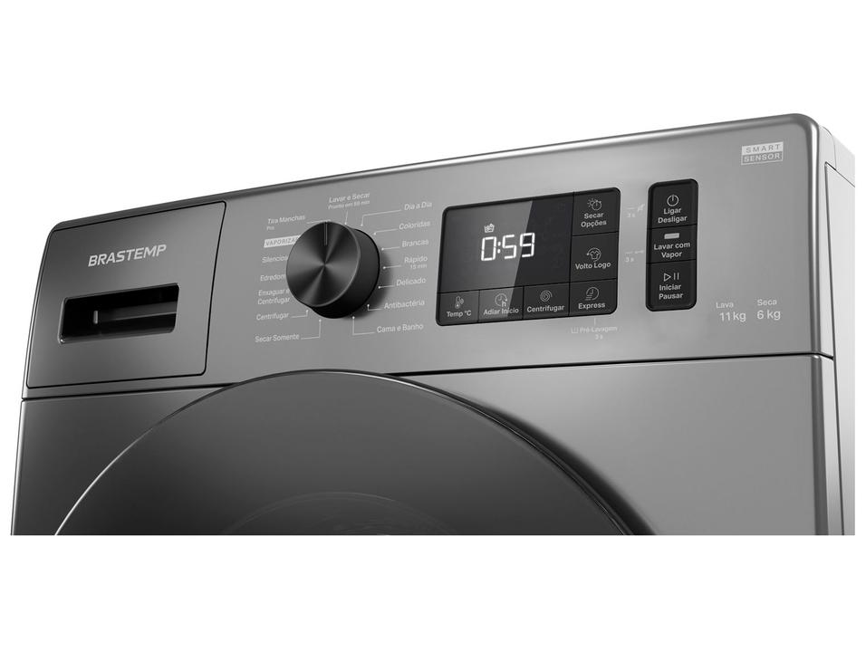 Lava e Seca Brastemp 11kg BNO11AS Inverter Água Quente e Fria Branca - 8