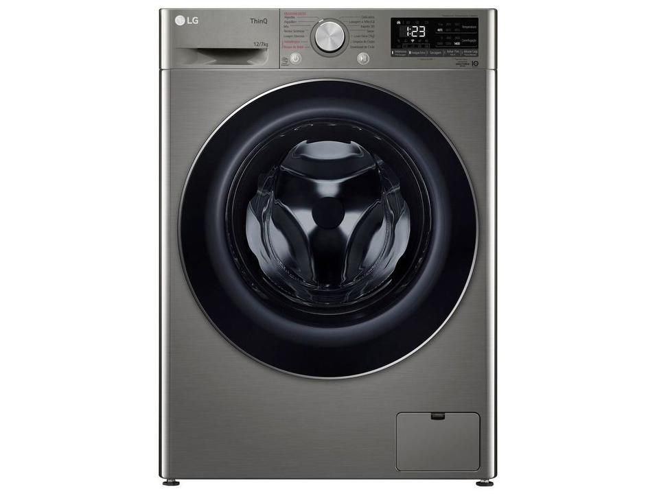 Lava e Seca LG 12kg Smart VC4 CV5012PC4 com Inteligência Artificial Água Quente e Fria Prata - 13