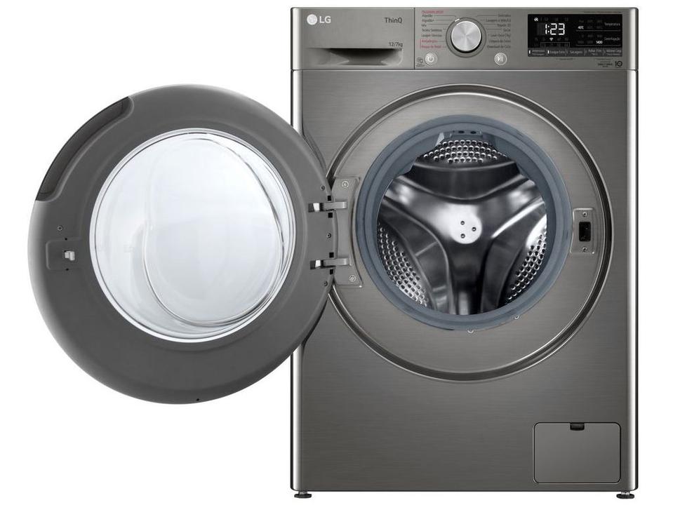 Lava e Seca LG 12kg Smart VC4 CV5012PC4 com Inteligência Artificial Água Quente e Fria Prata - 15