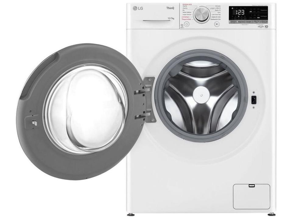 Lava e Seca LG 12kg Smart VC4 CV5012WC4 com Inteligência Artificial Água Quente e Fria Branca - 15