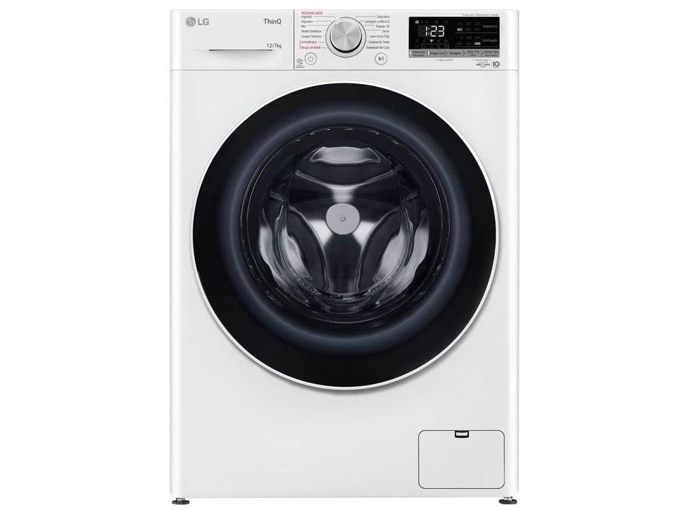Lava e Seca LG 12kg Smart VC4 CV5012WC4 com Inteligência Artificial Água Quente e Fria Branca - 13