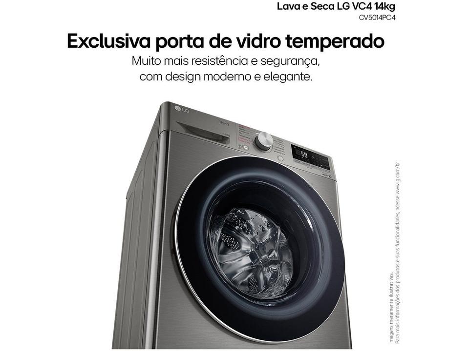 Lava e Seca LG 14kg Smart VC4 CV5014PC4 com - 10