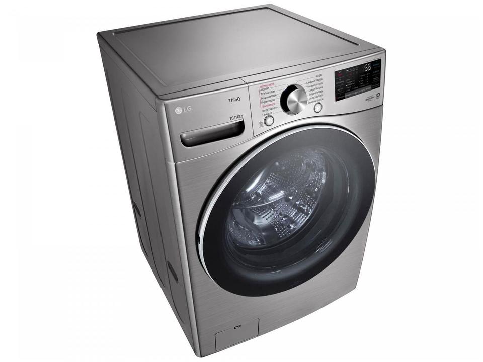 Lava e Seca LG 18kg WD18SV2S6B.ASSFBRS Água Fria Inox Look - 16