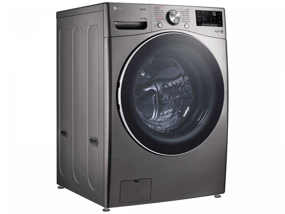 Lava e Seca LG 18kg WD18SV2S6B.ASSFBRS Água Fria Inox Look - 14