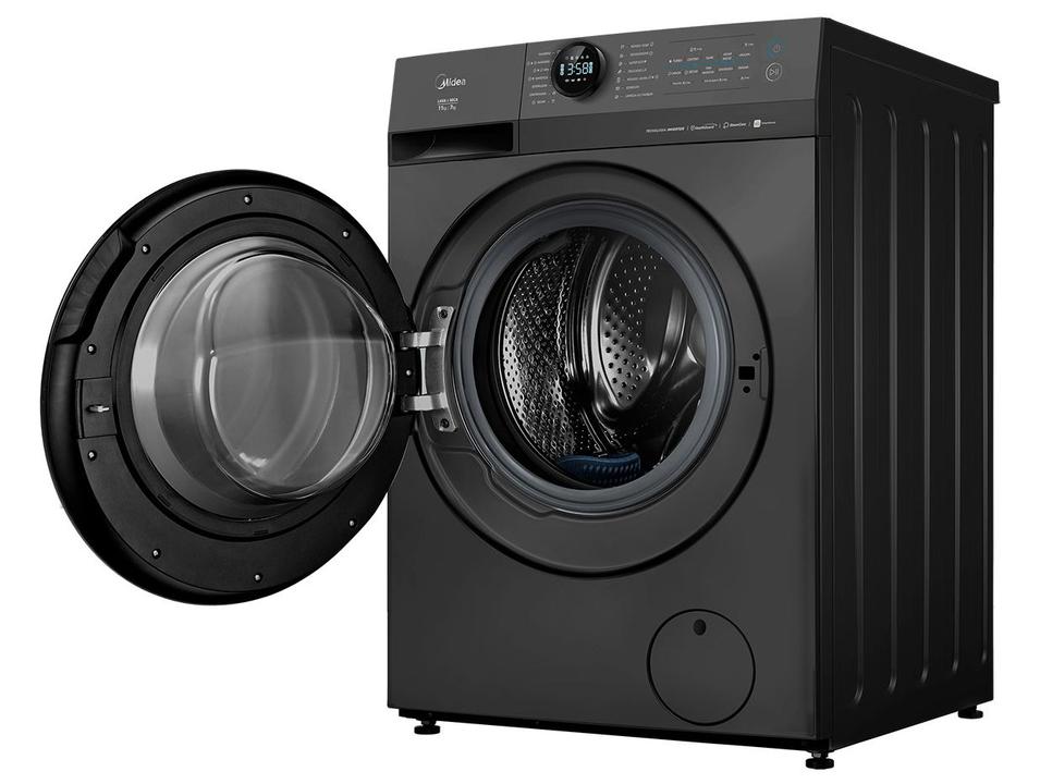 Lava e Seca Midea Slim 11kg HealthGuard Smart Inverter Água Fria e Quente Titanium MF201D110WBGK01 - 7