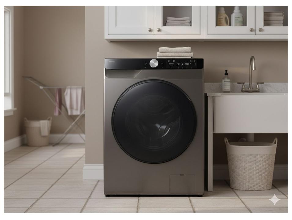 Lava e Seca Samsung 13kg AI Control WD13FG Digital Inverter Smart Fria e Quente Inox - 1