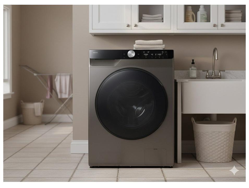 Lava e Seca Samsung 13kg AI Control WD13FG Digital Inverter Smart Fria e Quente Inox - 1