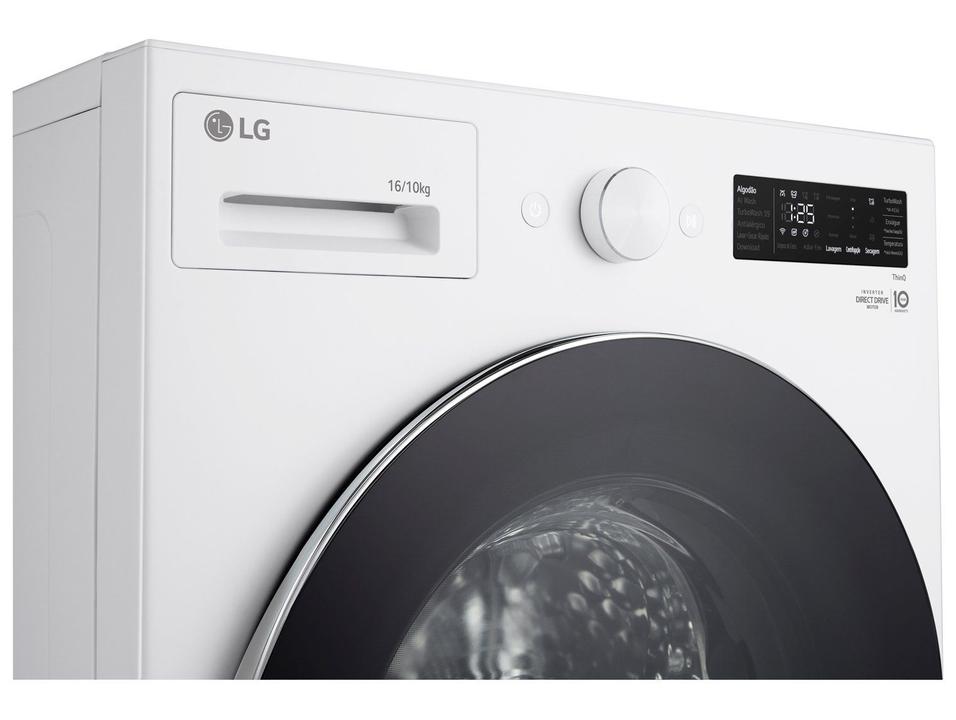 Lava e Seca Smart LG 16kg WD16WNT Inverter Smart Água Fria e Quente Branca - 13