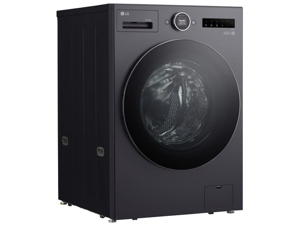 Lava e Seca Smart LG 18kg WD18GNT Motor Inverter Direct Drive Água Fria e Quente Black Inox - 22