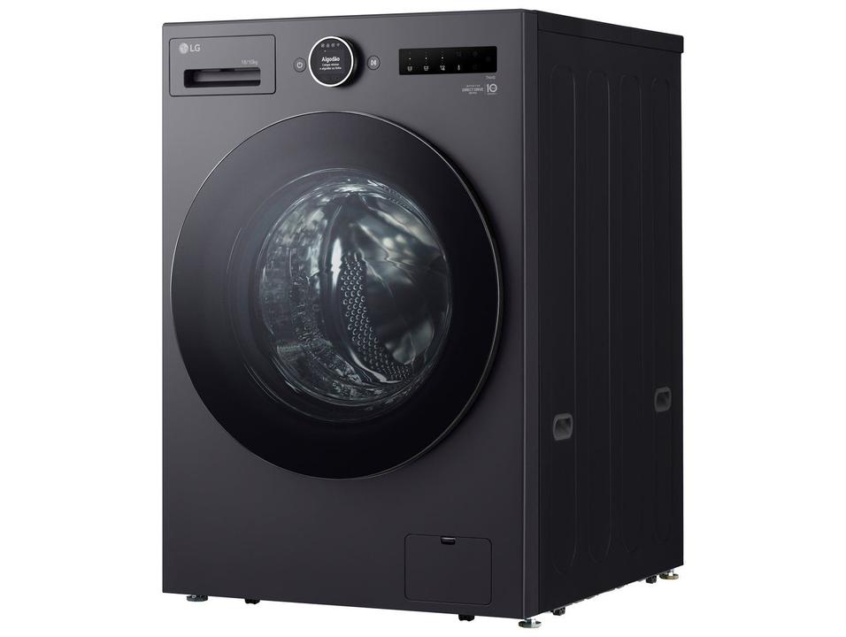 Lava e Seca Smart LG 18kg WD18GNT Motor Inverter Direct Drive Água Fria e Quente Black Inox - 24