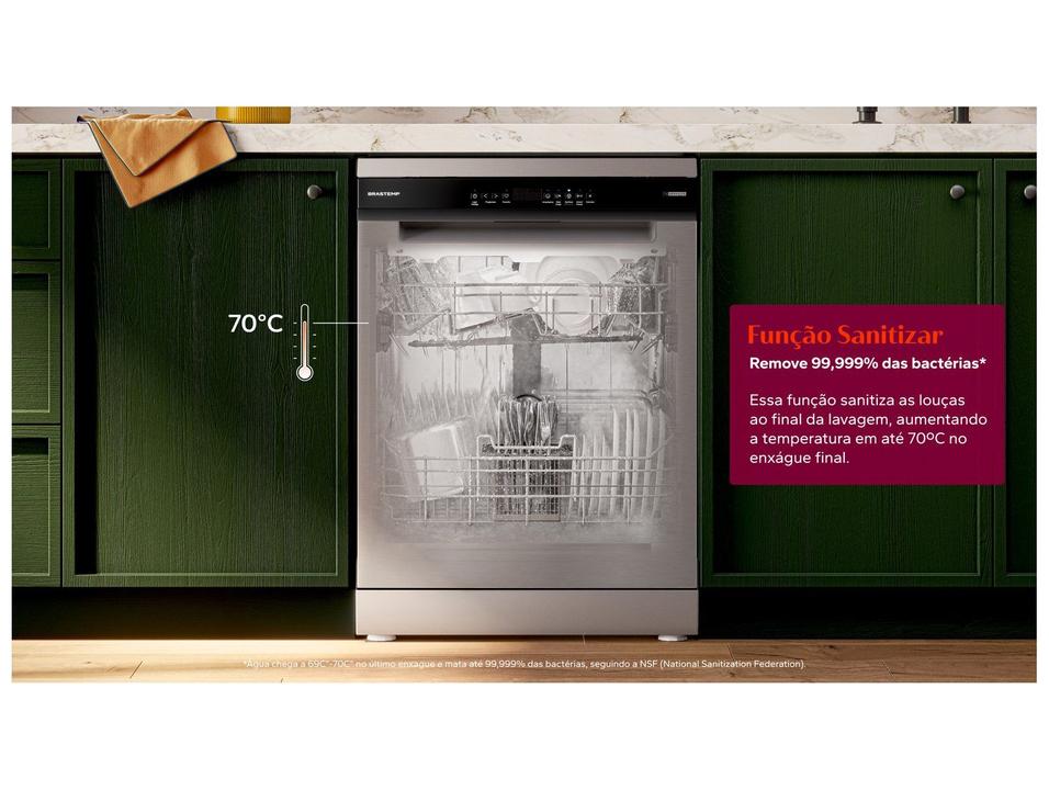Lava-louças Brastemp 14 Serviços BLF60AR Inox - 3