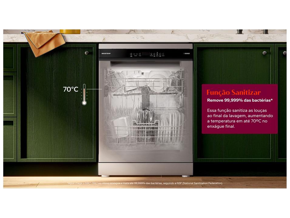 Lava-louças Brastemp 14 Serviços BLF60AR Inox - 3