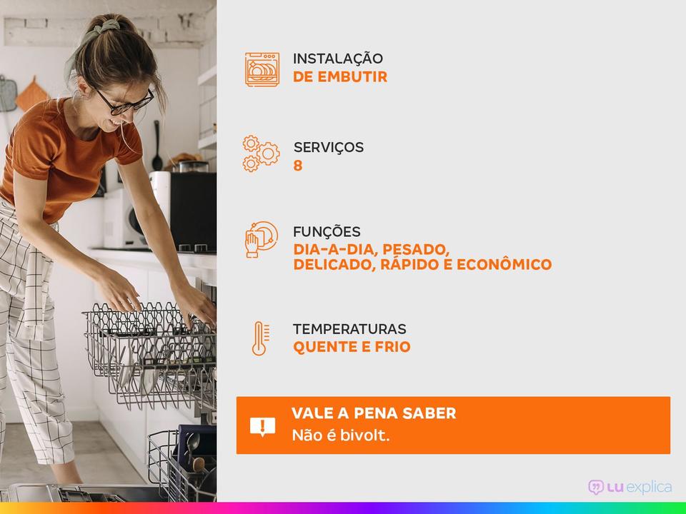Lava-louças Brastemp 8 Serviços BLF08 - 1
