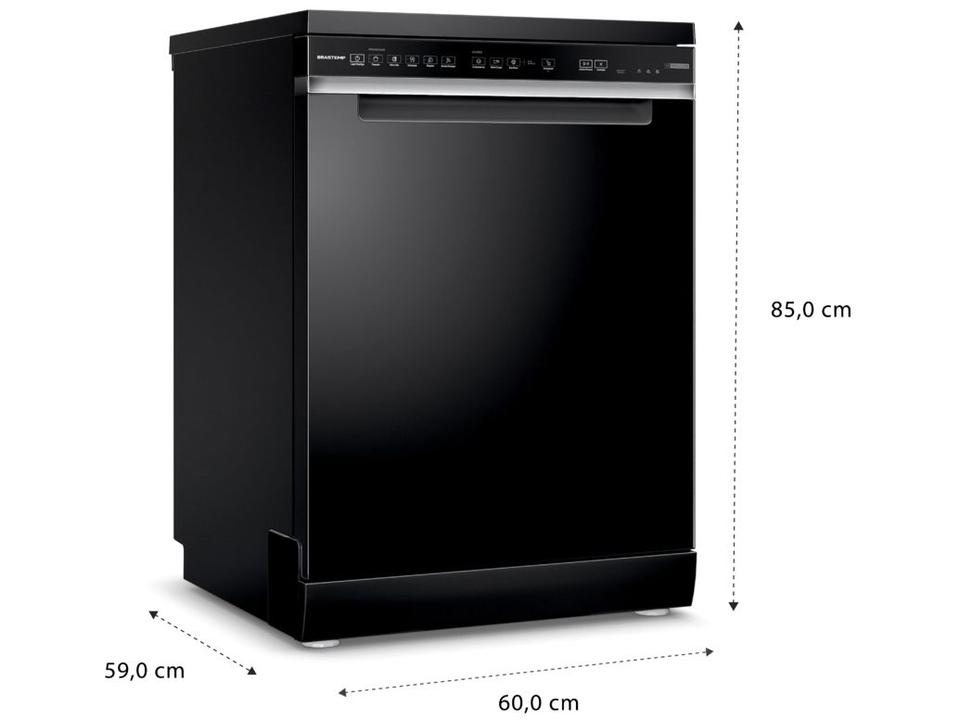 Lava-louças Brastemp de Embutir 15 Serviços BLF61AE Preta - 9