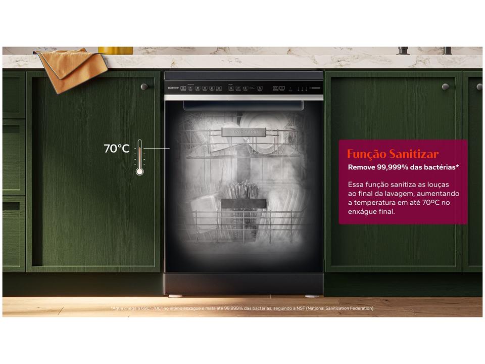 Lava-louças Brastemp de Embutir 15 Serviços BLF61AE Preta - 2