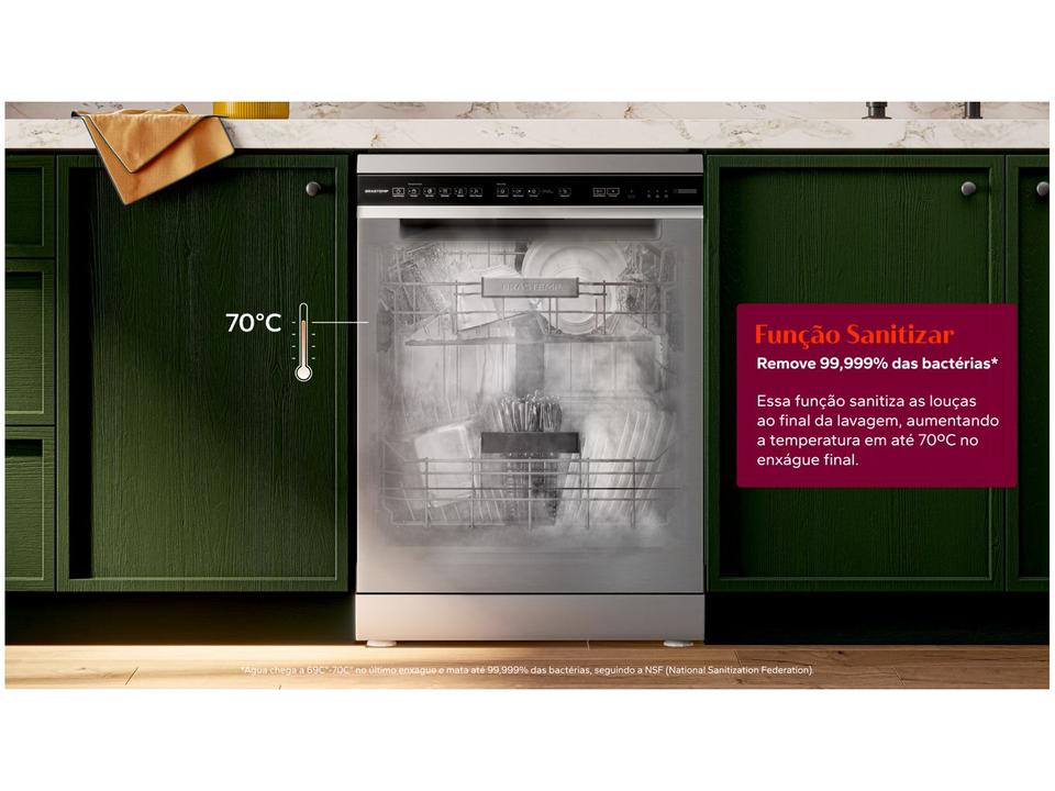 Lava-louças Brastemp de Embutir 15 Serviços BLF61AR Inox - 1