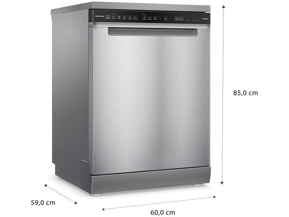 Lava-louças Brastemp de Embutir 15 Serviços BLF61AR Inox - 8