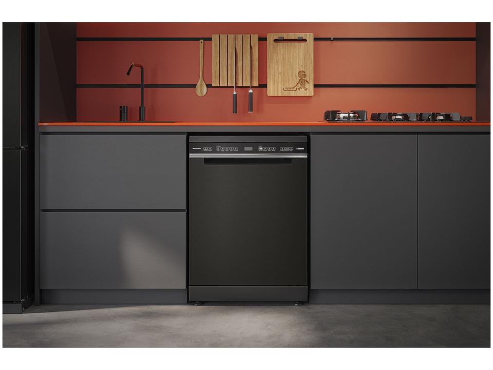 Lava-louças Brastemp de Embutir 15 Serviços Eclipse Collection BLF62AP Preta - 1