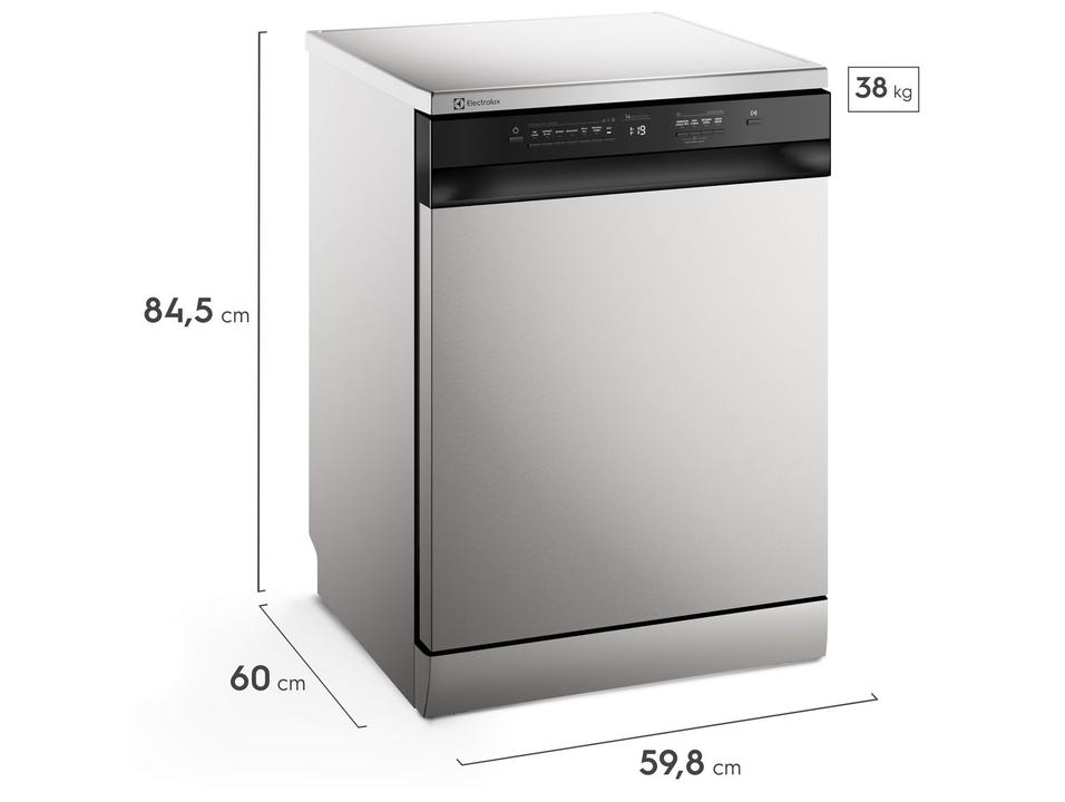 Lava-louças Electrolux 14 Serviços com Função Higienizar LS14E Prata - 9