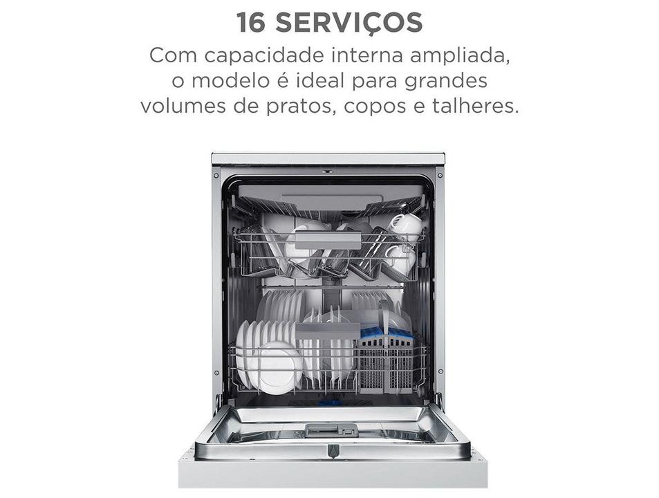 Lava-louças Midea 16 Serviços com Função Higienizar MDWEF1633GBS1 Inox - 2