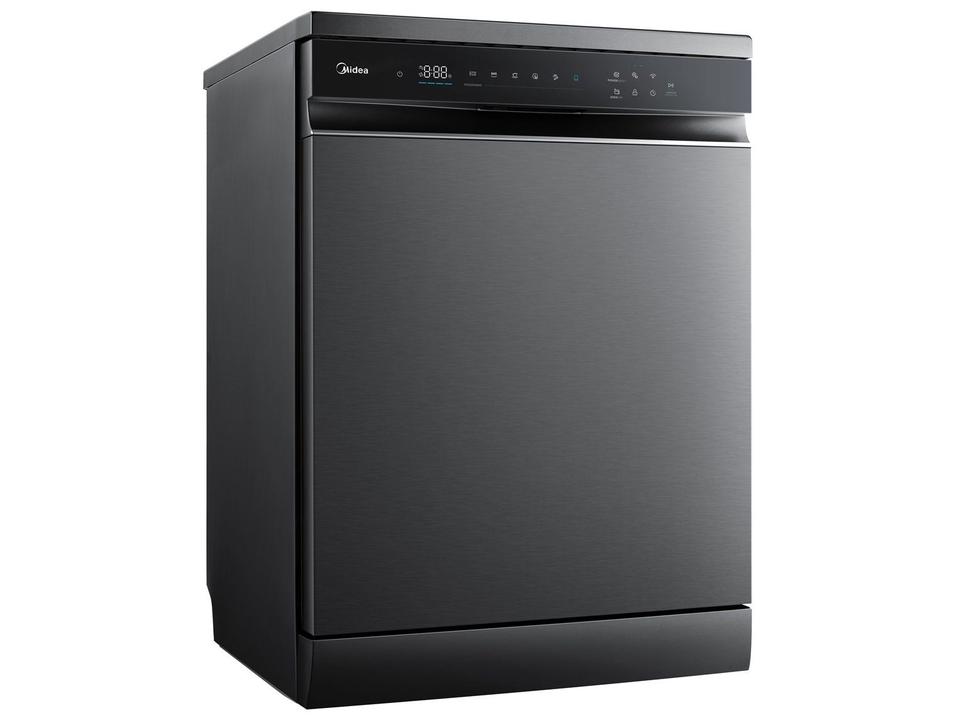 Lava-louças Midea 16 Serviços com Função Higienizar MDWEF1633GBS1 Preto Inox - 7
