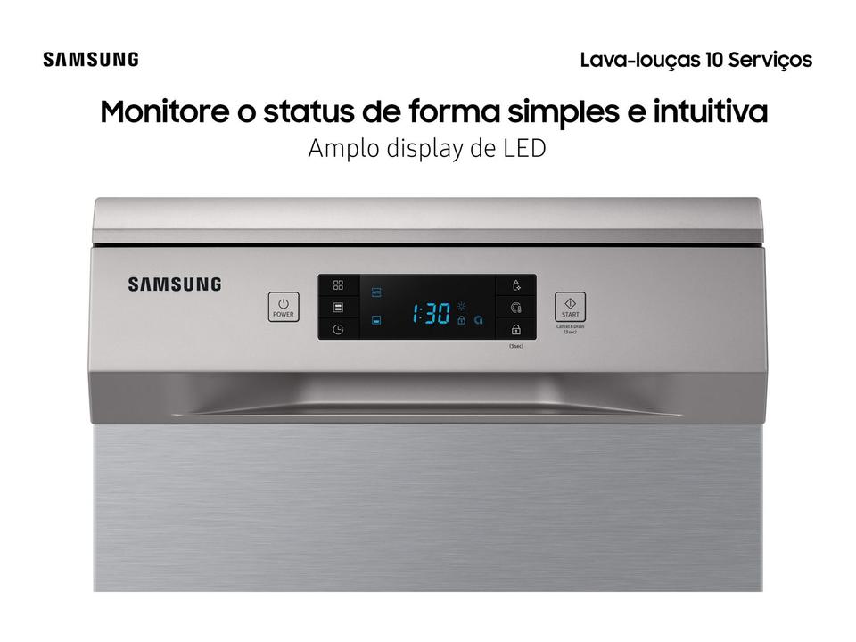 Lava-louças Samsung 10 Serviços com Função - 10