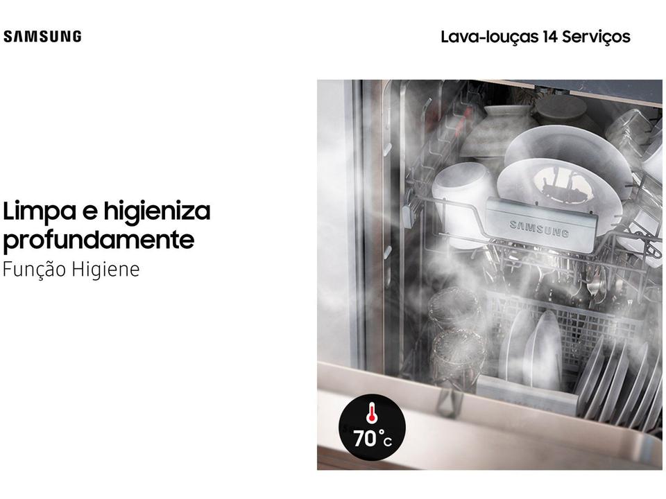 Lava-louças Samsung 14 Serviços com Função Higienizar DW60C7050FG Preta - 4