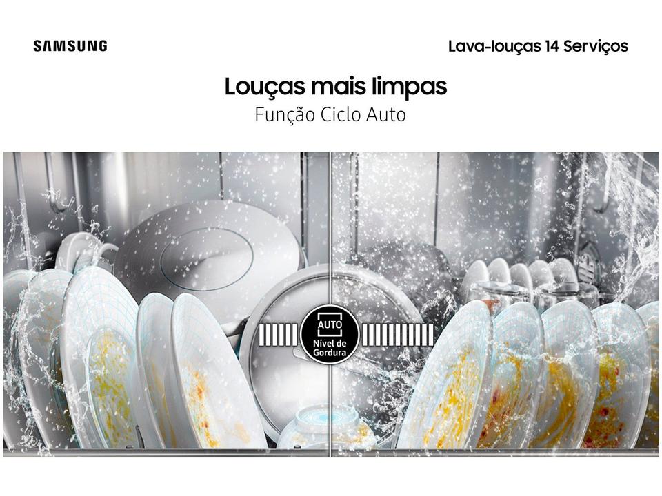 Lava-louças Samsung 14 Serviços com Função Higienizar DW60C7050FG Preta - 5