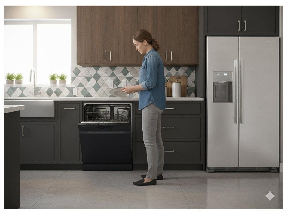 Lava-louças Samsung 14 Serviços com Função Higienizar DW60C7050FG Preta - 1