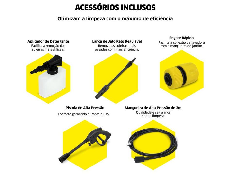 Lavadora de Alta Pressão Karcher 15000 Libras 1400W Prática - 2