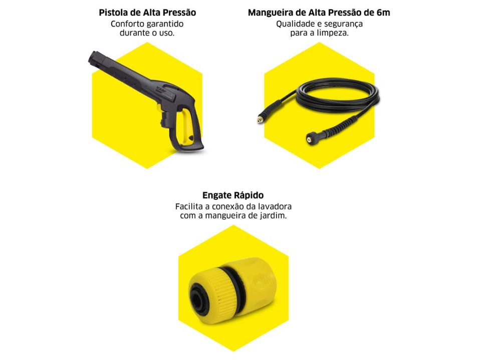 Lavadora de Alta Pressão Karcher 1815 Libras 1500W K3 Force Car - 4