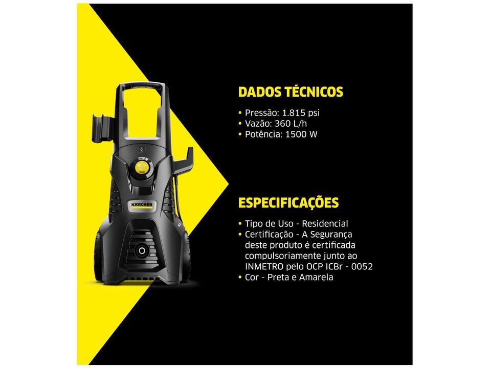 Lavadora de Alta Pressão Kärcher K 5 Power New - 11