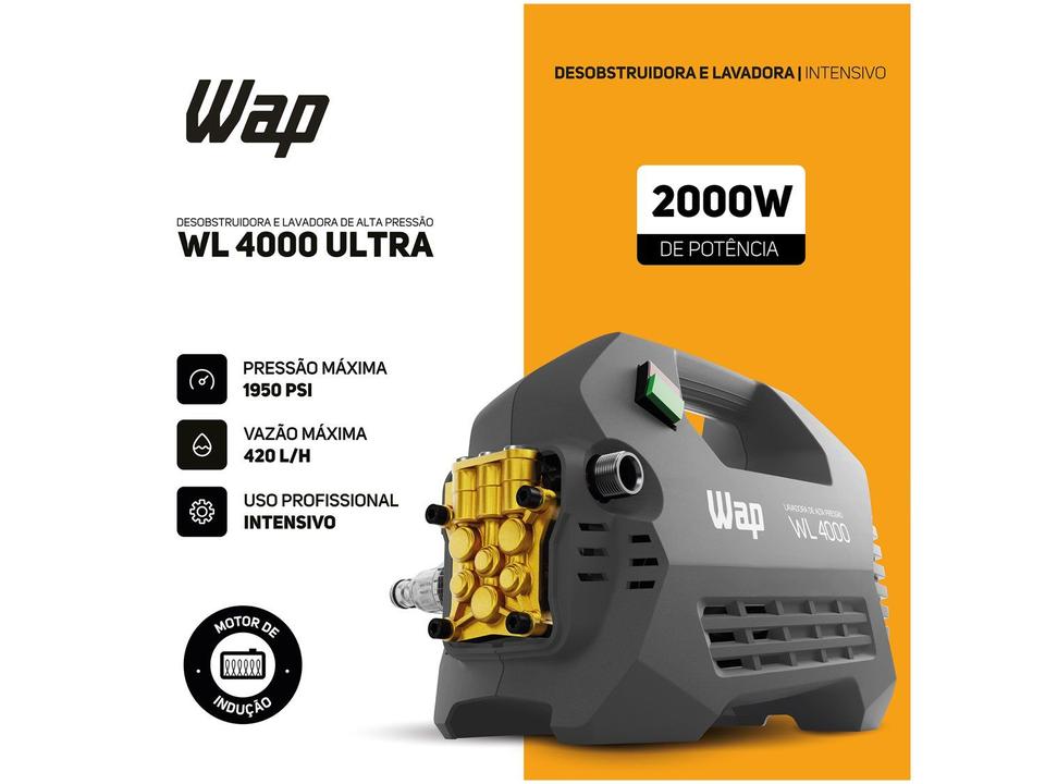 Lavadora de Alta Pressão Profissional Wap Ultra WL4000 - 1