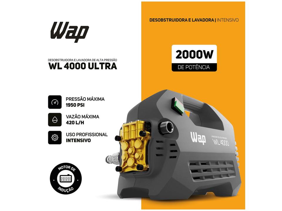 Lavadora de Alta Pressão Profissional Wap Ultra WL4000 - 1