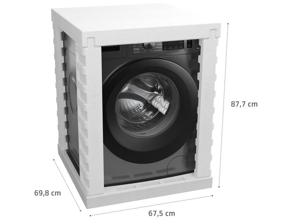 Lavadora de Roupas Brastemp 11kg Aço Inox  15 Programas de Lavagem Titanium - 15