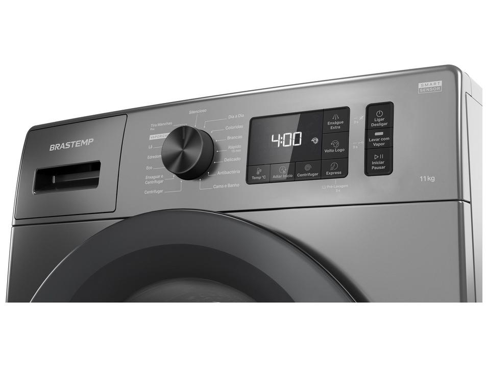 Lavadora de Roupas Brastemp 11kg Aço Inox  15 Programas de Lavagem Titanium - 12