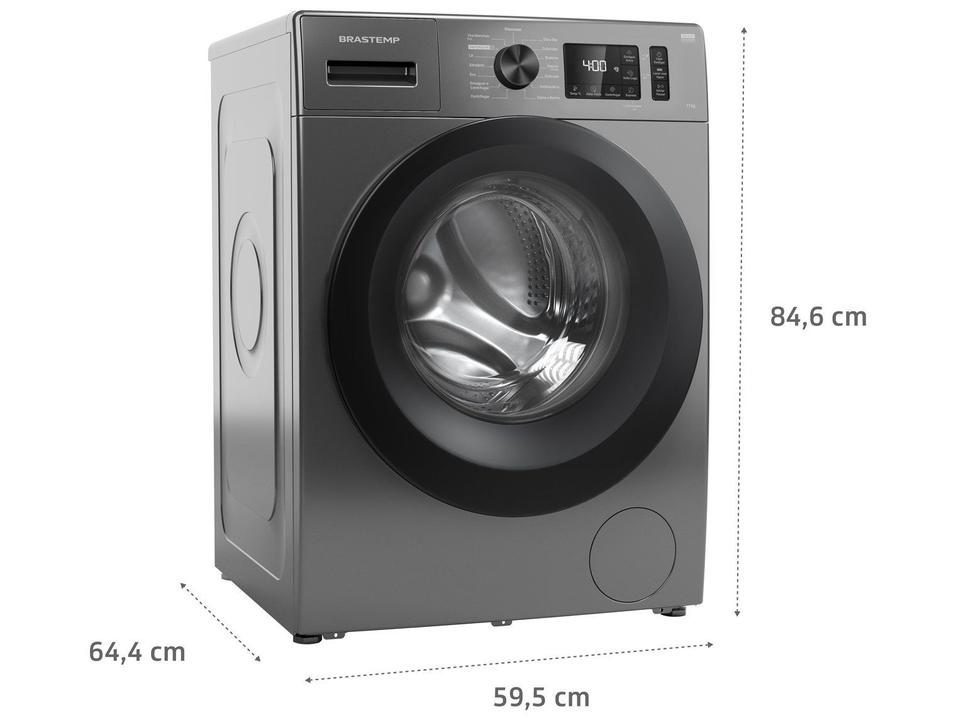 Lavadora de Roupas Brastemp 11kg Aço Inox  15 Programas de Lavagem Titanium - 14