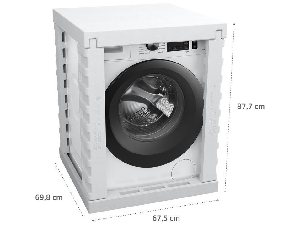 Lavadora de Roupas Brastemp 11kg Cesto Inox  15 Programas de Lavagem Branco BNF11ABANA - 15