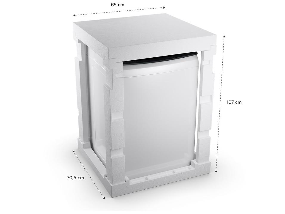 Lavadora de Roupas Brastemp 14kg Cesto Inox 12 Programas de Lavagem Branca BW - 15