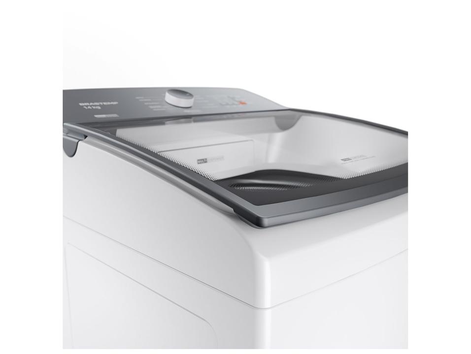 Lavadora de Roupas Brastemp 14kg Cesto Inox 12 Programas de Lavagem Branca BWJ14AB - 12